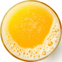 Foto Saft orange im Glas