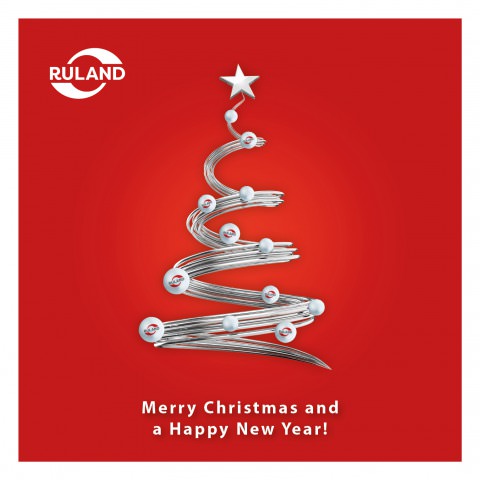 Merry Christmas and a happy New Year! Icon Christmas greetings 2018 English