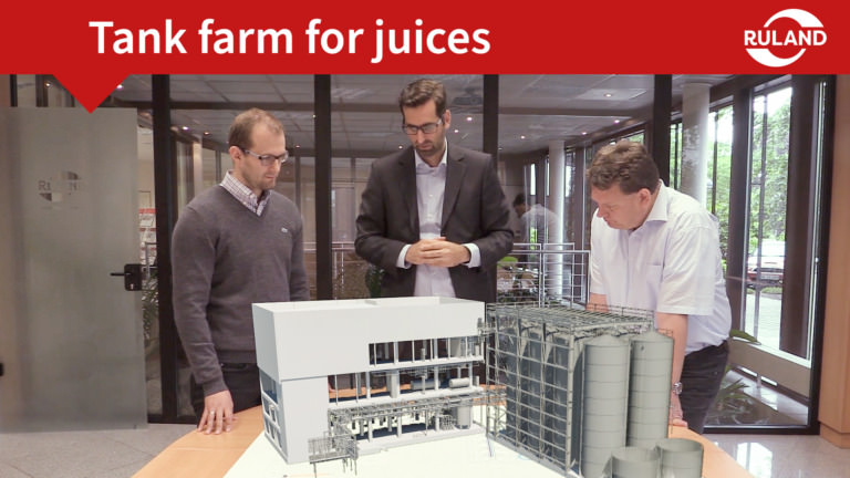 Thumbnail tank farm for juices, engineers planning tank farm