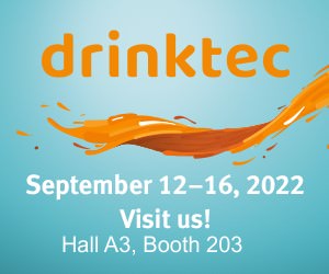Icon drinktec, September 12-16 2022, Visit us, hall A3, booth 203