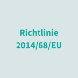 Icon, text: Directive 2014/68/EU in green text on a grey background